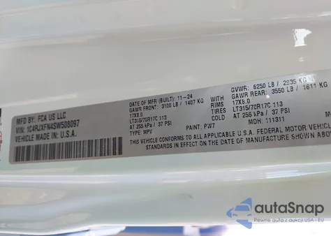 2025 Jeep Wrangler 4-Door Rubicon 4X4 from USA, damaged, VIN 1C4RJXFN4SW508097